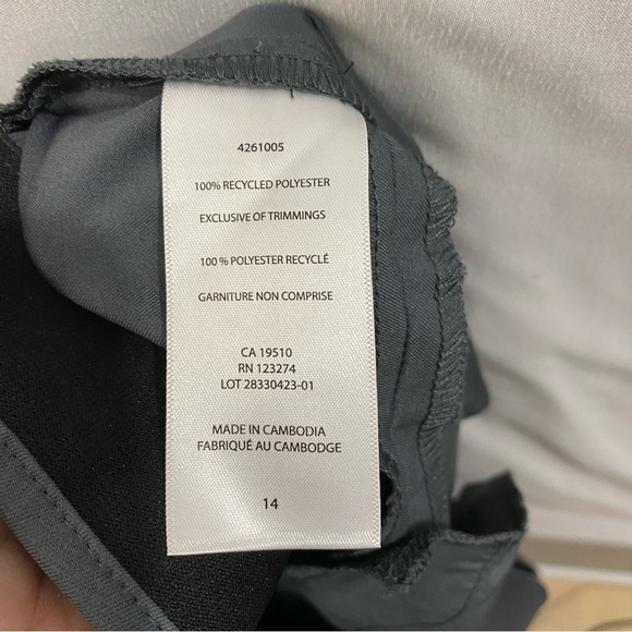 LOLE women’s grey athleisure zip up straight leg grey pants size 14 - Picture 15 of 16